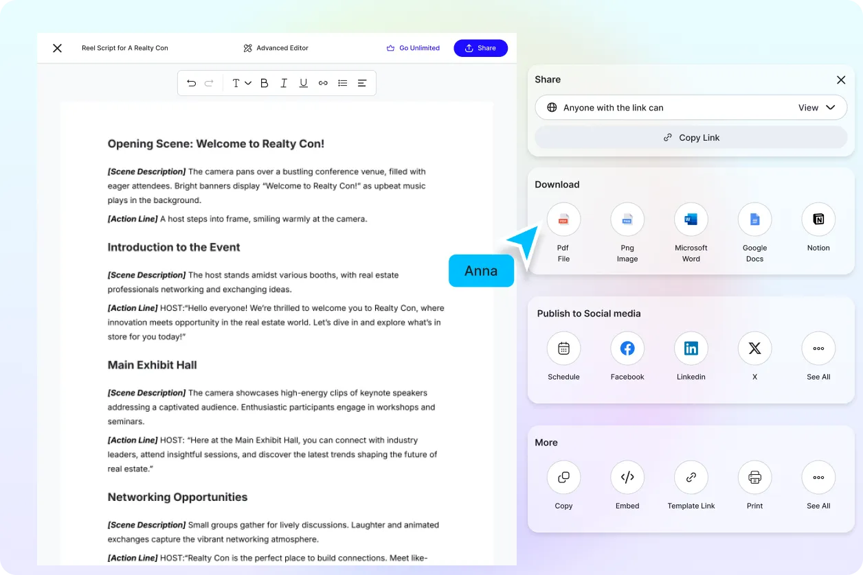 Free AI Script Generator for Reels, Online Business Video Script Maker Tool